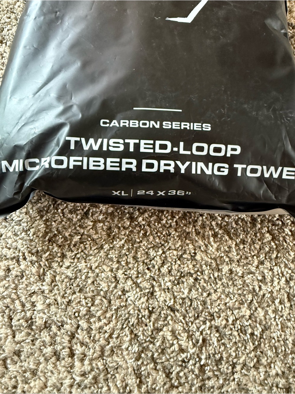 NEW Blackline Car Care Twisted-Loop Microfiber Drying Towel - Black - Picture 2 of 3